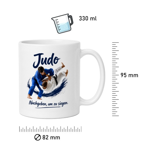 Tasse »Judo – Nachgeben, um zu siegen.«