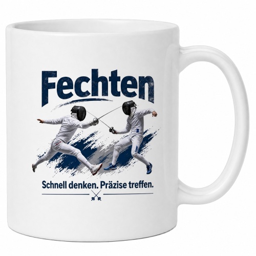 Tasse »Fechten – Schnell denken. Präzise...