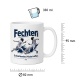 Tasse »Fechten – Schnell denken. Präzise treffen.«
