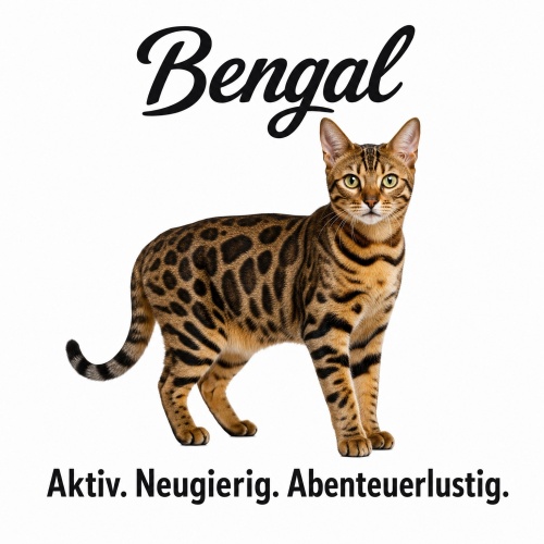 Tasse »Bengal – Aktiv. Neugierig....