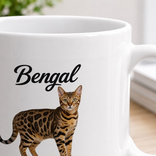 Tasse »Bengal – Aktiv. Neugierig. Abenteuerlustig.«