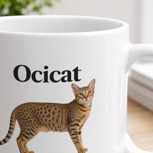 Tasse »Ocicat – Sportlich. Sozial. Abenteuerlustig.«