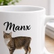Tasse »Manx – Kräftig. Treu. Spielfreudig.«