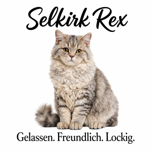 Tasse »Selkirk Rex – Gelassen. Freundlich....