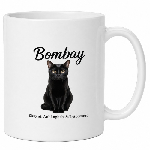 Tasse »Bombay – Elegant. Anhänglich....