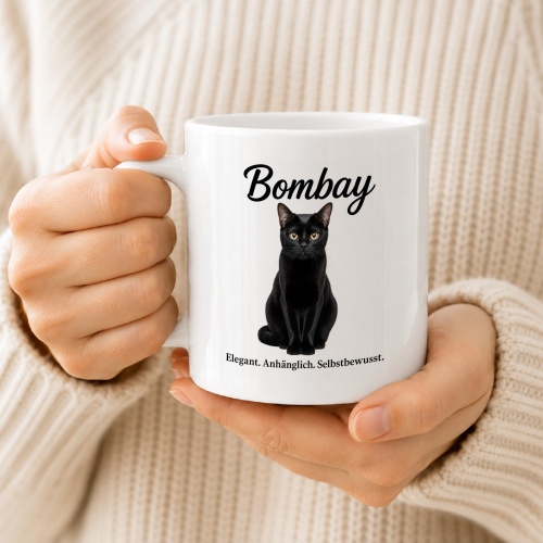 Tasse »Bombay – Elegant. Anhänglich. Selbstbewusst.«