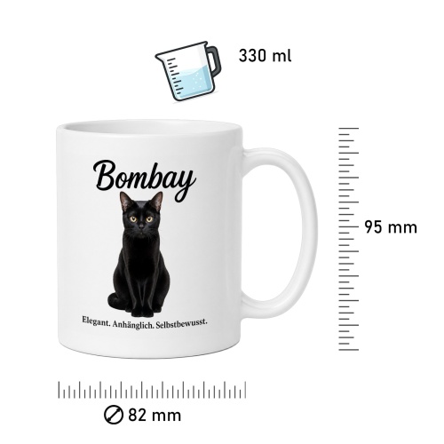Tasse »Bombay – Elegant. Anhänglich. Selbstbewusst.«