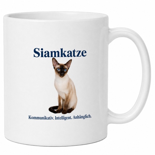 Tasse »Siamkatze – kommunikativ &...