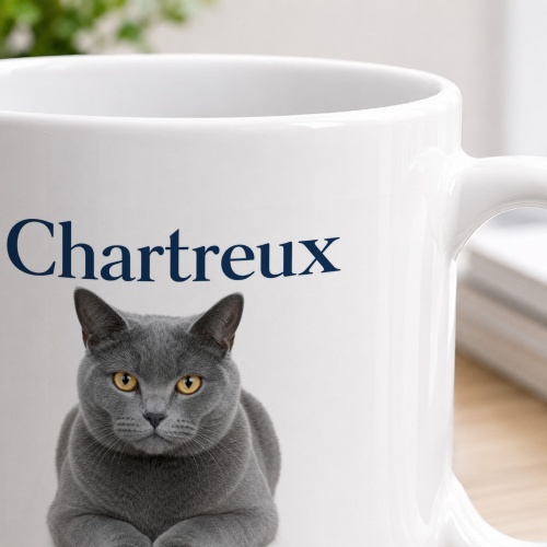 Tasse »Chartreux – Still. Loyal. Gelassen.«