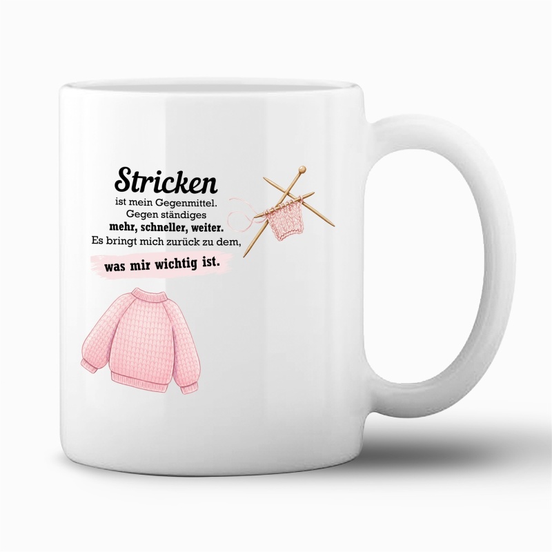 Tasse "Stricken ist Entspannung"