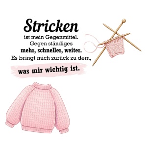 Tasse "Stricken ist Entspannung"