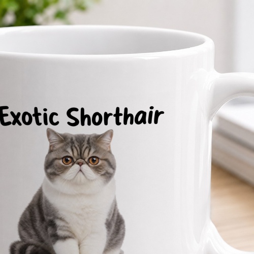 Tasse »Exotic Shorthair – Gemütlich. Sanft. Liebenswert.«