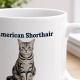 Tasse »American Shorthair – Ausgeglichen. Robust. Unkompliziert.«