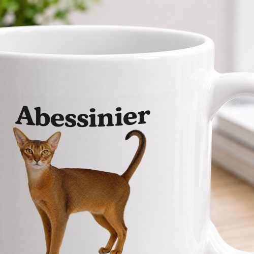 Tasse »Abessinier – Lebhaft. Klug. Entdeckungsfreudig.«