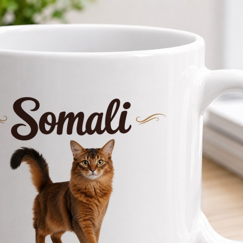 Tasse »Somali – Verspielt. Elegant. Temperamentvoll.«