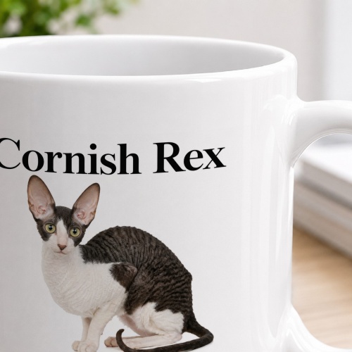 Tasse »Cornish Rex – Aktiv. Elegant. Menschenbezogen.«