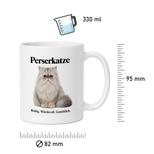 Tasse »Perserkatze – Ruhig. Würdevoll. Gemütlich.«