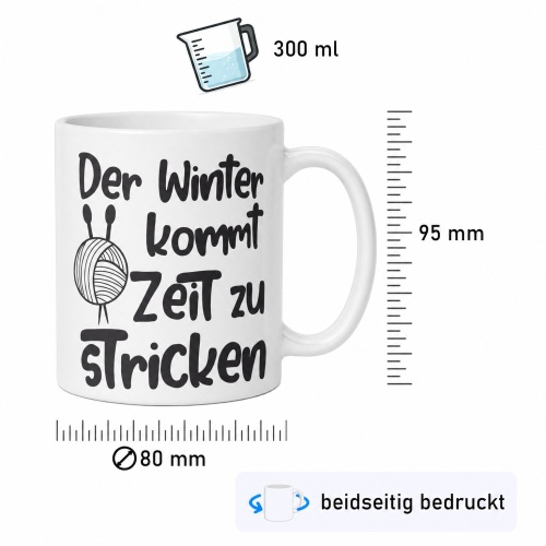 Tasse »Zeit zu Stricken«