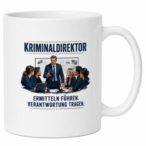 Tasse »Kriminaldirektor – Ermitteln....