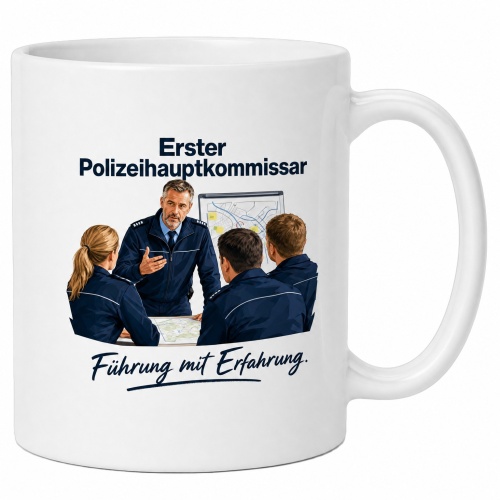 Tasse »Erster Polizeihauptkommissar –...