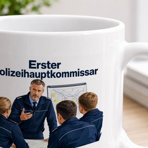 Tasse »Erster Polizeihauptkommissar – Führung mit Erfahrung«