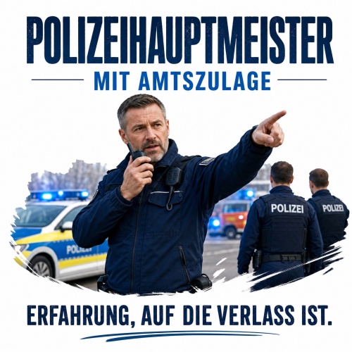 Tasse »Polizeihauptmeister mit Amtszulage«