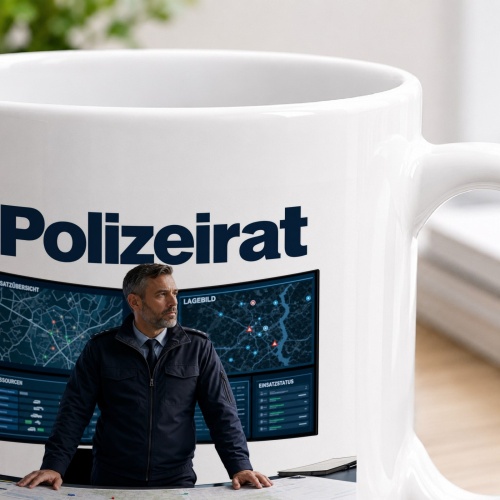 Tasse »Polizeirat – Strategie. Führung. Verantwortung.«
