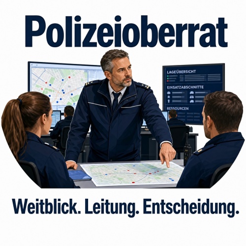 Tasse »Polizeioberrat – Weitblick. Leitung....