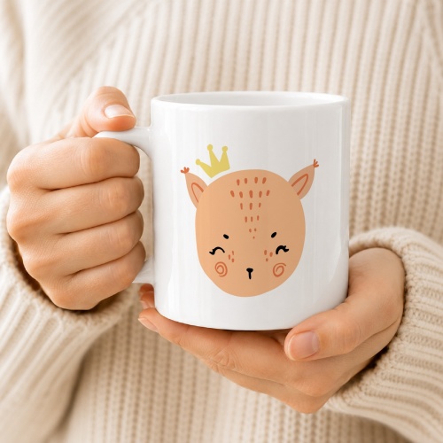 Tasse »Tiermotiv mit Krone«