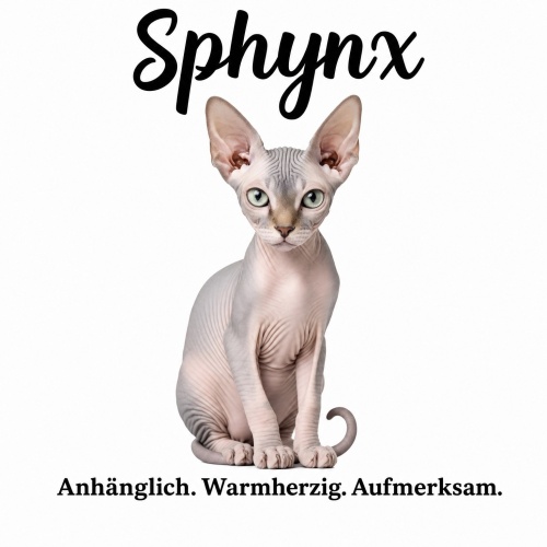 Tasse »Sphynx – Anhänglich. Warmherzig....