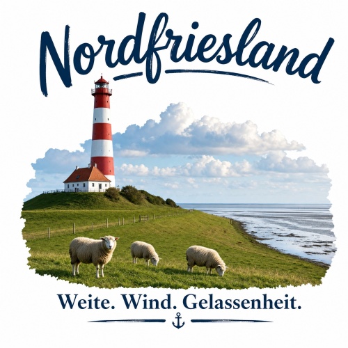 Tasse »Nordfriesland – Weite. Wind....