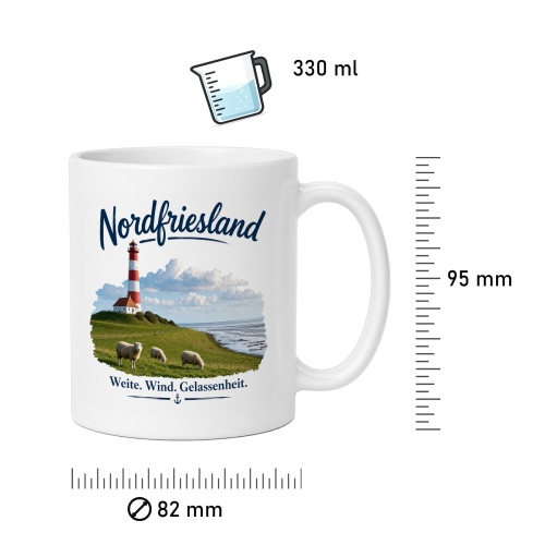 Tasse »Nordfriesland – Weite. Wind. Gelassenheit.«