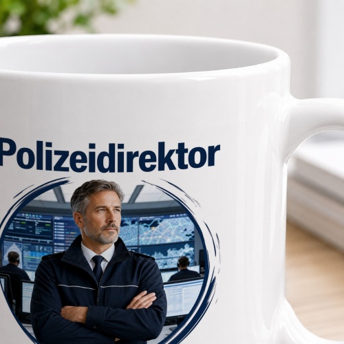 Tasse »Polizeidirektor – Planen. Führen. Verantwortung tragen.«