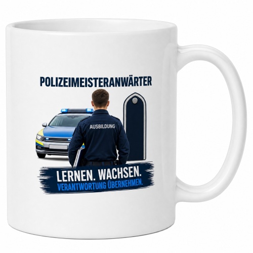 Tasse »Polizeimeisteranwärter – Lernen....