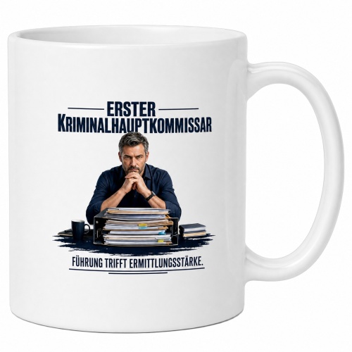 Tasse »Erster Kriminalhauptkommissar«