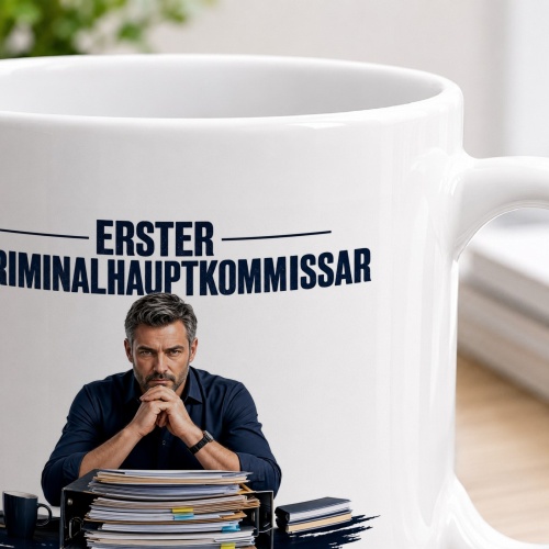 Tasse »Erster Kriminalhauptkommissar«