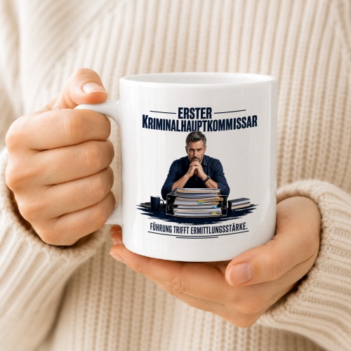 Tasse »Erster Kriminalhauptkommissar«