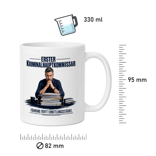 Tasse »Erster Kriminalhauptkommissar«
