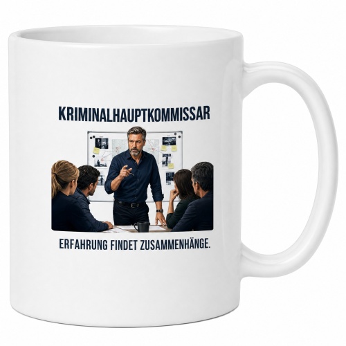 Tasse »Kriminalhauptkommissar – Erfahrung...