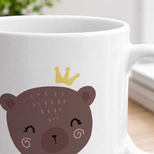 Tasse »Bärenkopf mit Krone«