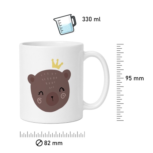 Tasse »Bärenkopf mit Krone«