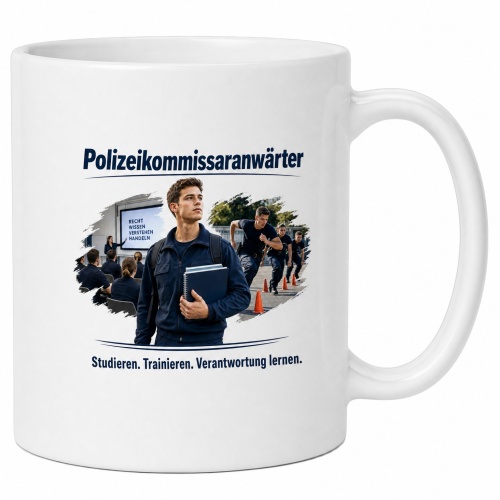 Tasse »Polizeikommissaranwärter«