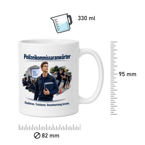 Tasse »Polizeikommissaranwärter«