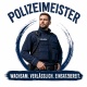 Tasse »Polizeimeister – Wachsam. Verlässlich. Einsatzbereit.«