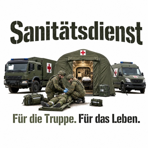 Tasse »Sanitätsdienst – Für die...
