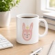 Tasse »Rosa Häschen mit Krone«