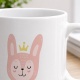 Tasse »Rosa Häschen mit Krone«
