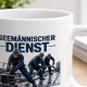 Tasse »Seemännischer Dienst – Wind. Wasser. Verantwortung.«