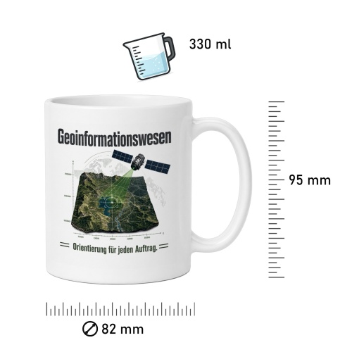 Tasse »Geoinformationswesen – Orientierung für jeden Auftrag«