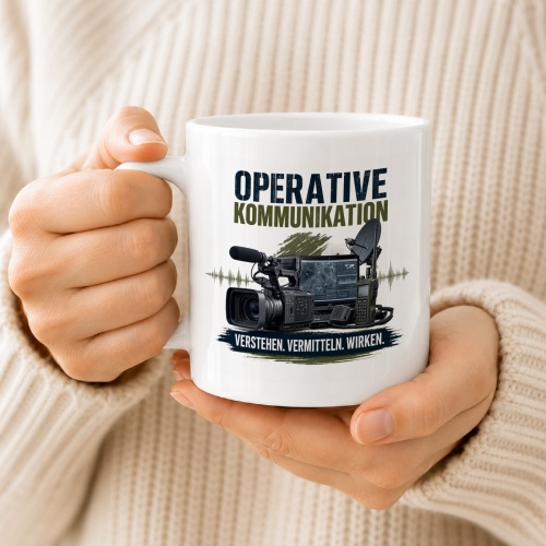 Tasse »Operative Kommunikation – Verstehen. Vermitteln. Wirken.«